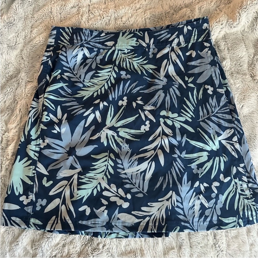 Ripskirt Hawaii A-Line Skirt - Navy and Light Green